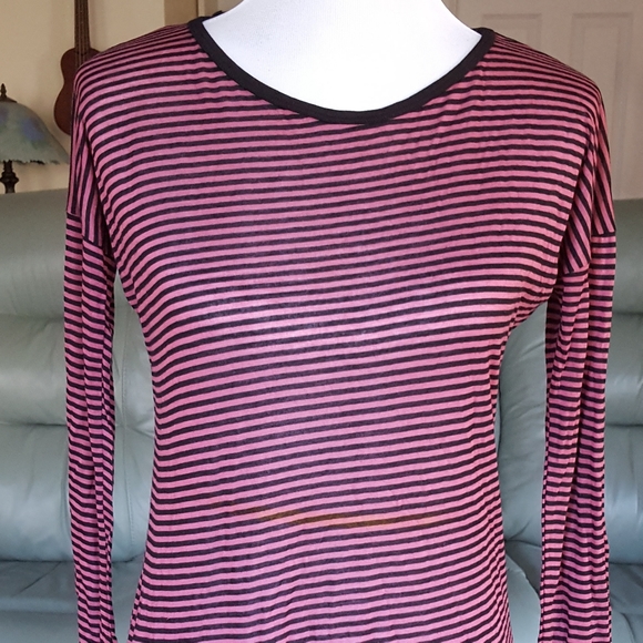 Kain Label Petite Made in USA Striped Maroon Dress - Picture 5 of 11
